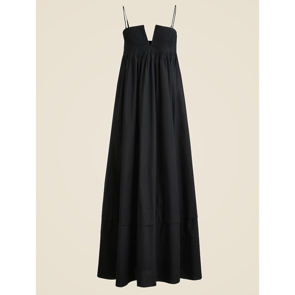 J.Crew Collection‎ strapless notched maxi dress black cocktail sz 12